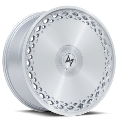 Sentali - Coral Reef - Silver - Brushed Silver - 22" x 9", 30 Offset, 5x114.3/127 (Bolt pattern), 73.1mm HUB