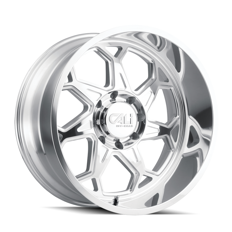 Cali Off-Road - SEVENFOLD - Chrome - POLISHED - 20" x 10", -25 Offset, 8x170 (Bolt Pattern), 130.8mm HUB