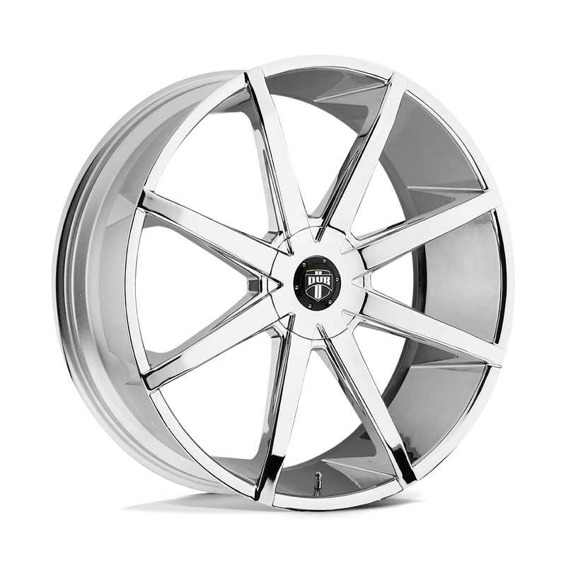 DUB - S201 PUSH - Polished - CHROME PLATED - 20" x 8.5", 35 Offset, 6x120/132 (Bolt Pattern), 74.5mm HUB