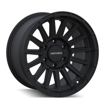 Mayhem - GRANITE - Black - Satin Black - 17" x 9", 0 Offset, 6x139.7 (Bolt pattern), 106.1mm HUB