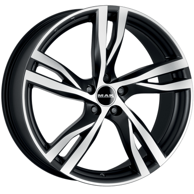 Mak Wheels - STOCKHOLM - Black - ICE BLACK - 18" x 8", 39 Offset, 5x112 (Bolt Pattern), 66.5mm HUB