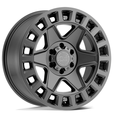 Black Rhino - YORK - Gunmetal - Matte Gunmetal - 17" x 9", 12 Offset, 6x139.7 (Bolt Pattern), 112.1mm HUB