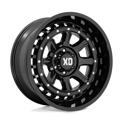 XD Series - XD866 OUTLANDER - Black - GLOSS BLACK - 20" x 10", -18 Offset, 8x170 (Bolt Pattern), 125.1mm HUB