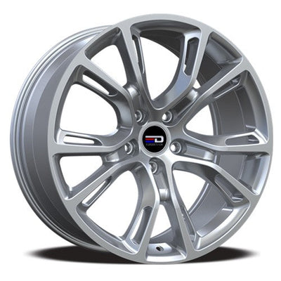 Euro Design - SRT - Silver - Hyper silver - 20" x 9", 34 Offset, 5x127 (Bolt Pattern), 71.6mm HUB