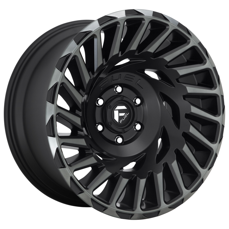 Fuel - D683 CYCLONE - Gunmetal - MATTE MACHINED DOUBLE DARK TINT - 18" x 9", -12 Offset, 6x135 (Bolt Pattern), 87.1mm HUB