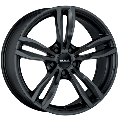 Mak Wheels - LUFT W - Black - MATTE BLACK - 17" x 7.5", 37 Offset, 5x120 (Bolt Pattern), 72.6mm HUB