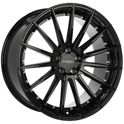 720 Form - RF3-V - Black - Gloss Black - 22" x 10.5", 40 Offset, 5x112 (Bolt Pattern), 66.6mm HUB