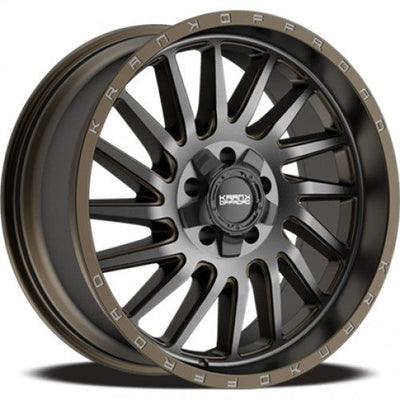 KranK Off-road - Coil - Bronze - Bronze Dark Tint W-Gloss Black Barrel - 20" x 12", -44 Offset, 6x135/139.7 (Bolt Pattern), 108mm HUB