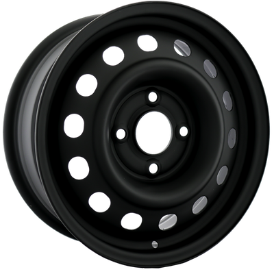 Envy Wheels - NX4 STEEL WHEEL - Black - FLAT BLACK - 15" x 6", 45 Offset, 4x114.3 (Bolt Pattern), 67.1mm HUB