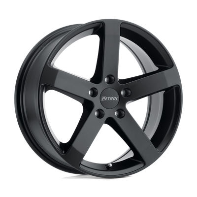 Petrol Wheels - P3B - Black - MATTE BLACK - 15" x 6.5", 38 Offset, 5x100 (Bolt Pattern), 72.1mm HUB