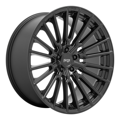 Niche - M250 PREMIO - Gunmetal - MATTE BLACK - 20" x 10.5", 27 Offset, 5x112 (Bolt Pattern), 66.56mm HUB