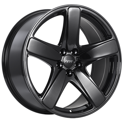 ART - Replica 182 - Black - Gloss Black - 20" x 10", 19 Offset, 5x112 (Bolt Pattern), 66.5mm HUB