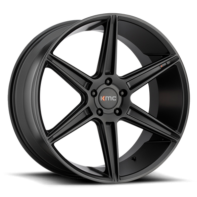 KMC Wheels - KM711 PRISM - Black - Satin Black - 20" x 10.5", 35 Offset, 5x112 (Bolt Pattern), 66.6mm HUB