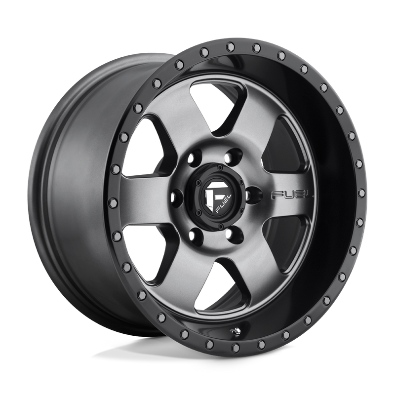 Fuel - D619 PODIUM - Gunmetal - Matte Gun Metal Black Bead Ring - 20" x 9", 20 Offset, 8x180 (Bolt Pattern), 124.2mm HUB