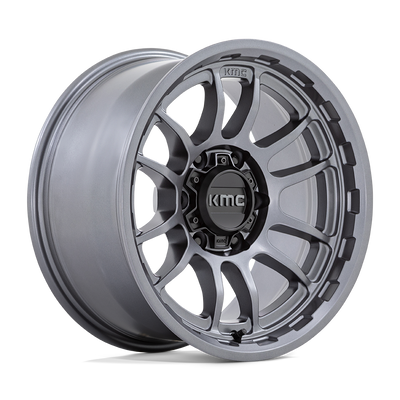 KMC Wheels - KM727 WRATH - Gunmetal - MATTE ANTHRACITE - 17" x 8.5", -10 Offset, 6x139.7 (Bolt Pattern), 106.1mm HUB