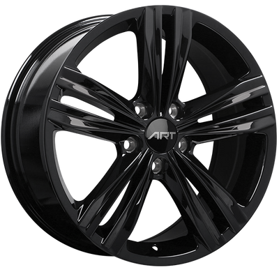 ART - Replica 280 - Black - Gloss Black - 16" x 6.5", 40 Offset, 5x112 (Bolt Pattern), 57.1mm HUB