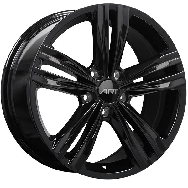 ART - Replica 280 - Black - Gloss Black - 16" x 6.5", 40 Offset, 5x112 (Bolt Pattern), 57.1mm HUB