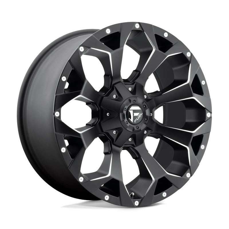 Fuel - D546 ASSAULT - Black - Matte Black Milled - 20" x 9", 20 Offset, 6x135/139.7 (Bolt Pattern), 106.1mm HUB