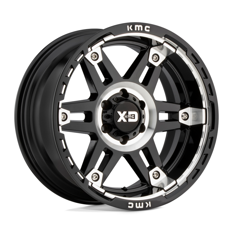 XD Series - XD840 SPY II - Black - Gloss Black Machined - 17" x 8", 18 Offset, 6x135 (Bolt Pattern), 87.1mm HUB