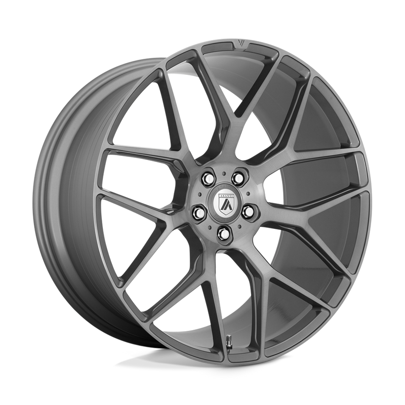 Asanti Black - ABL-27 DYNASTY - Gunmetal - TITANIUM BRUSHED - 20" x 9", 35 Offset, 5x120 (Bolt Pattern), 74.1mm HUB