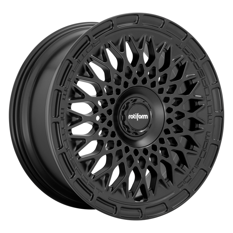 Rotiform - R174 LHR-M - Black - MATTE BLACK - 19" x 8.5", 45 Offset, 5x108/114.3 (Bolt Pattern), 72.6mm HUB