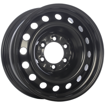 RNB - STEEL WHEEL - Black - Black Armour Coat - 17" x 7", 14 Offset, 6x139.7 (Bolt Pattern), 106.1mm HUB