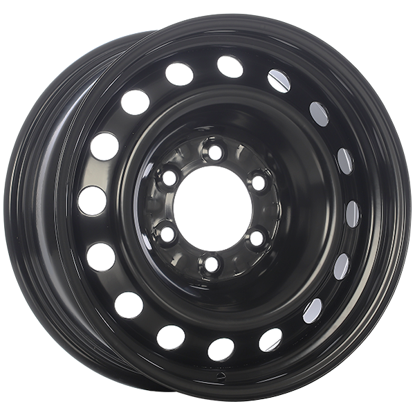 RNB - STEEL WHEEL - Black - Black Armour Coat - 17" x 7", 14 Offset, 6x139.7 (Bolt Pattern), 106.1mm HUB