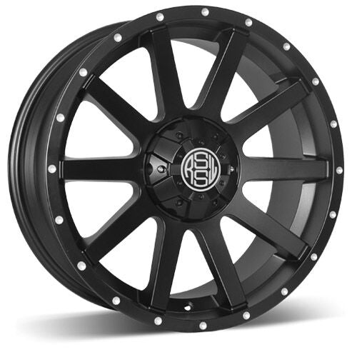 RSSW - Rambler - Black - Matte black - 18" x 8", 15 Offset, 6x139.7 (Bolt Pattern), 78.1mm HUB