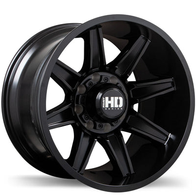 Fast HD - HAVOK - Black - Satin Black - 20" x 12", -44 Offset, 8x170 (Bolt Pattern), 125mm HUB