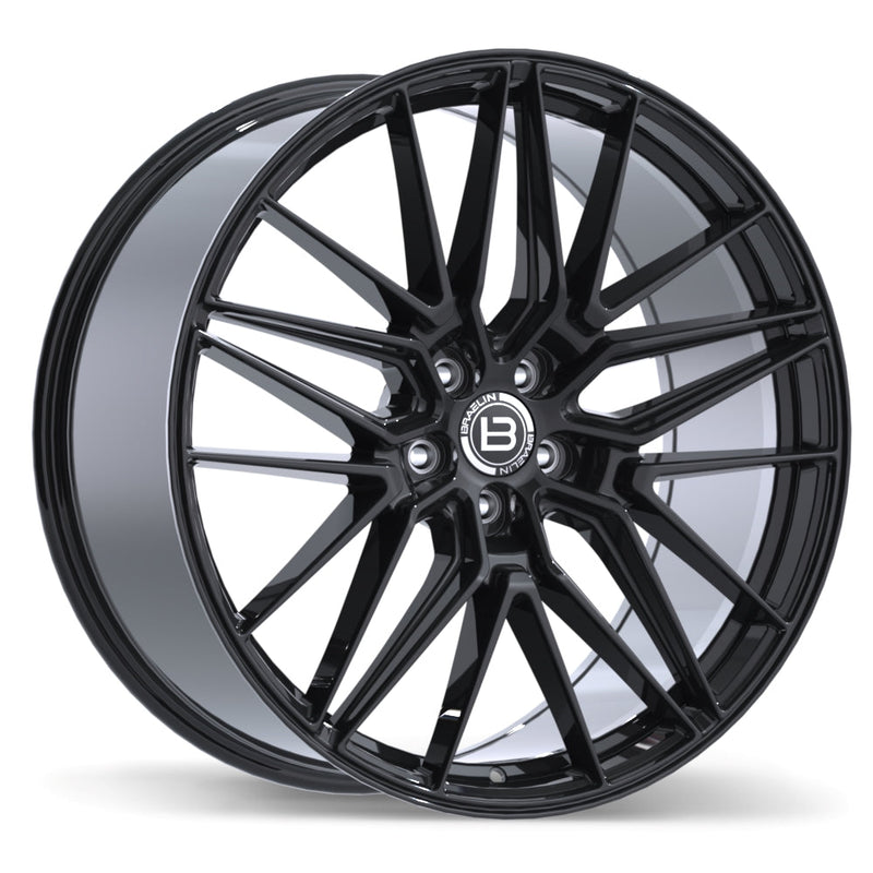 Braelin - BR13 - Black - Gloss Black - 22" x 10", 20 Offset, 5x120 (Bolt Pattern), 72.6mm HUB