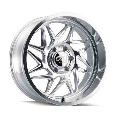 Cali Off-Road - GEMINI - Chrome - POLISHED/MILLED SPOKES - 24" x 14", -76 Offset, 8x180 (Bolt Pattern), 124.1mm HUB