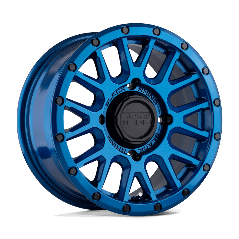 Black Rhino Powersports - LA PAZ UTV - BLUE WITH BLACK BOLTS - 15" x 7", 51 Offset, 4x156 (Bolt Pattern), 132mm HUB