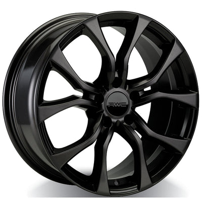 RWC - AC80 / HO80 - Black - BLACK - 17" x 7.5", 45 Offset, 5x114.3 (Bolt Pattern), 64.1mm HUB