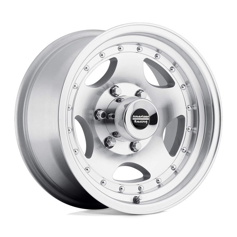 American Racing - AR23 - Silver - MACHINED - 15" x 10", -44 Offset, 5x139.7 (Bolt Pattern), 108mm HUB