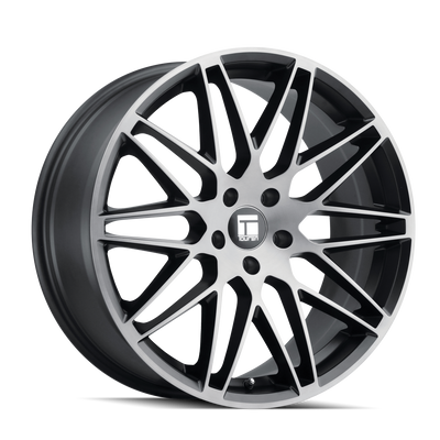Touren - TR75 - Black - BRUSHED MATTE BLACK WITH DARK TINT - 18" x 8", 40 Offset, 5x112 (Bolt Pattern), 66.6mm HUB