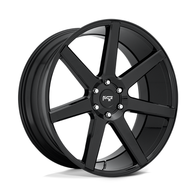 Niche - M230 FUTURE - Black - GLOSS BLACK - 24" x 10", 20 Offset, 6x139.7 (Bolt Pattern), 106.1mm HUB