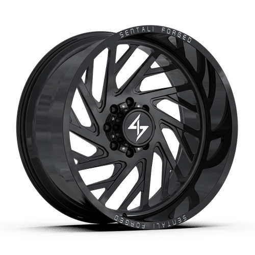 Sentali - Forged SF-7 - Black - Gloss Black - 26" x 16", -99 Offset, 6x135 (Bolt pattern), 87.1mm HUB