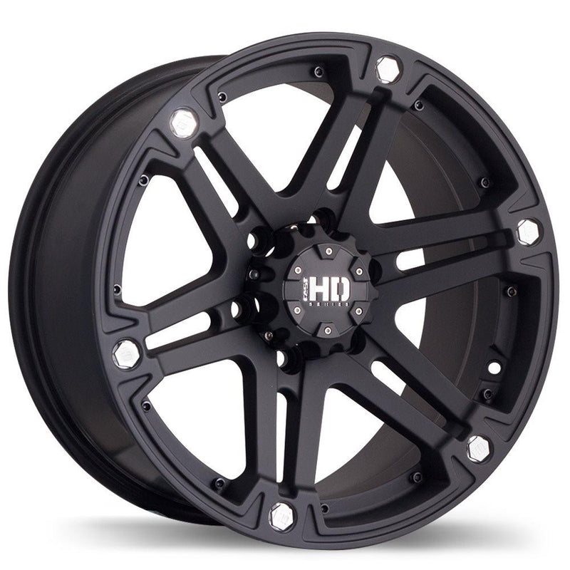 Fast HD - Reactor - Black - Matte Black - 17" x 8", 20 Offset, 6x135 (Bolt Pattern), 87.1mm HUB