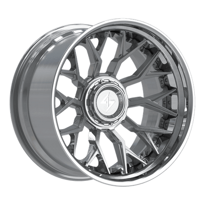 Sentali - BFX-2 - Polished - Polished Lip / Brushed Centre - 22" x 10", -24 Offset, 8x165.1/170 (Bolt pattern), 125.2mm HUB