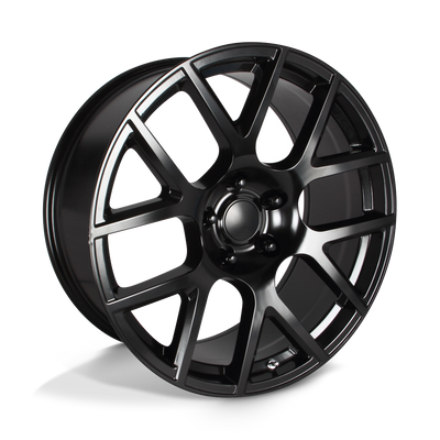 OE Creations - PR163 - Black - SATIN BLACK - 20" x 9", 20 Offset, 5x115 (Bolt Pattern), 71.5mm HUB