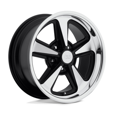US Mag - U109 BANDIT - Black - MATTE BLACK MACHINED - 17" x 9", 8 Offset, 5x120.65 (Bolt Pattern), 72.6mm HUB