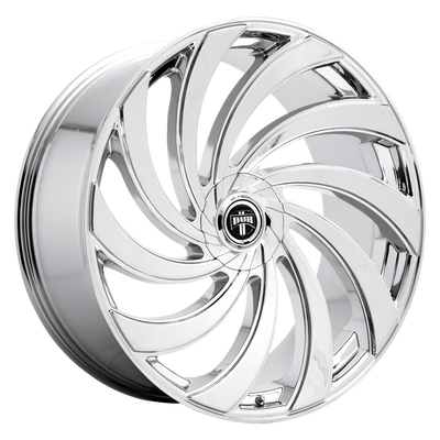 DUB - S238 DELISH - Chrome - CHROME PLATED - 24" x 10", 5 Offset, 5x115/120 (Bolt Pattern), 72.56mm HUB