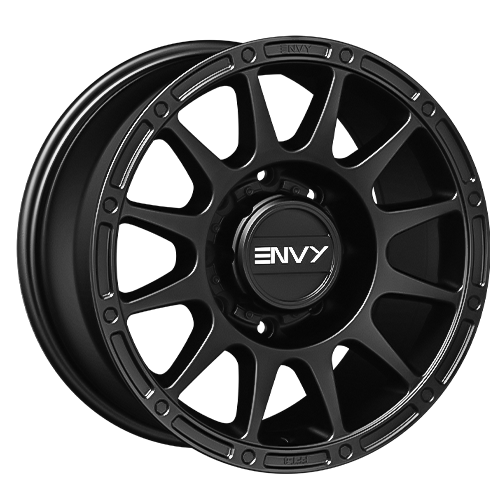 Envy Wheels - FFT8MB - Black - MATTE BLACK - 20" x 9", 18 Offset, 8x170 (Bolt Pattern), 125.2mm HUB