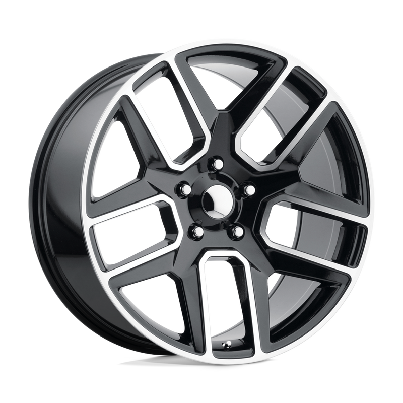 OE Creations - PR192 - Black - GLOSS BLACK MACHINED - 20" x 9", 19 Offset, 6x139.7 (Bolt Pattern), 78.1mm HUB