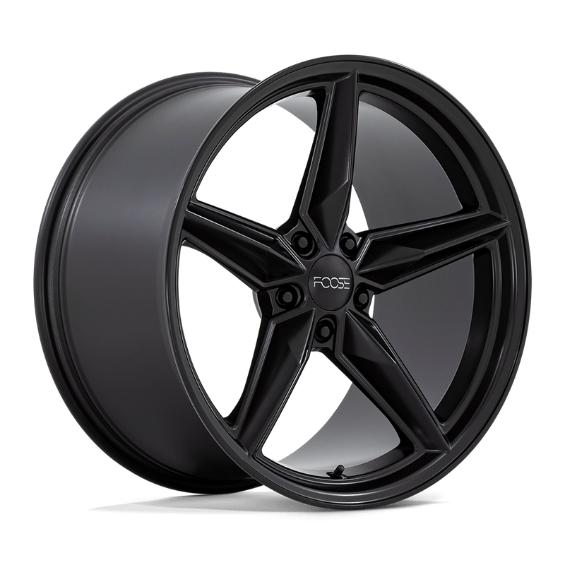 Foose - F175 CF8 - Black - MATTE BLACK - 20" x 11", 43 Offset, 5x120 (Bolt Pattern), 67.1mm HUB