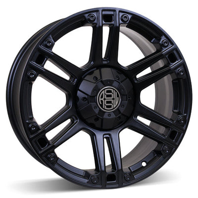 RSSW - Krawler - Black - Matte Black - 20" x 8.5", 20 Offset, 6x139.7 (Bolt Pattern), 106.2mm HUB
