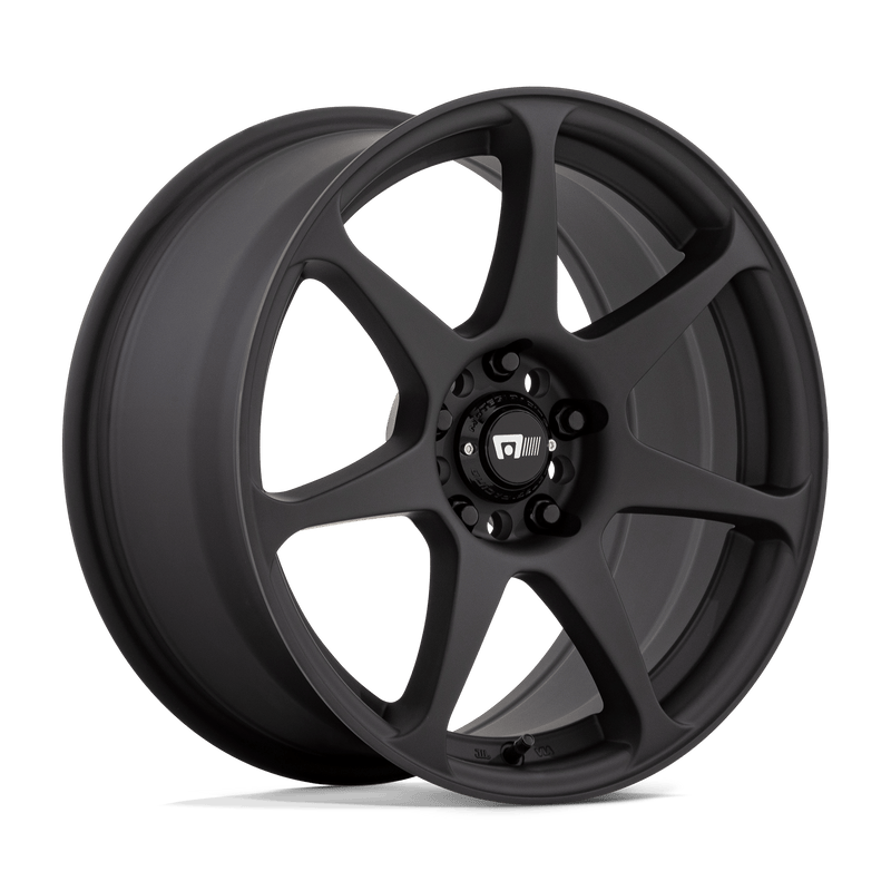 Motegi - MR154 BATTLE - Black - MATTE BLACK - 17" x 8", 30 Offset, 5x114.3 (Bolt Pattern), 72.6mm HUB