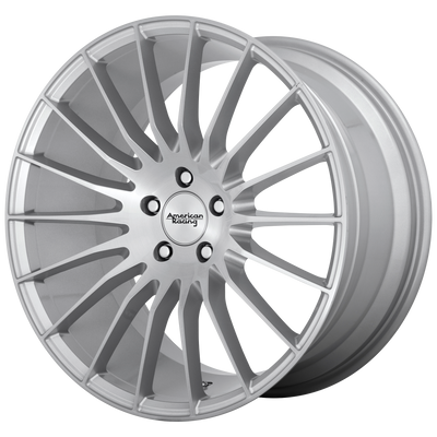 American Racing - AR934 FASTLANE - Silver - BRUSHED SILVER - 20" x 8.5", 25 Offset, 5x120 (Bolt Pattern), 74.1mm HUB