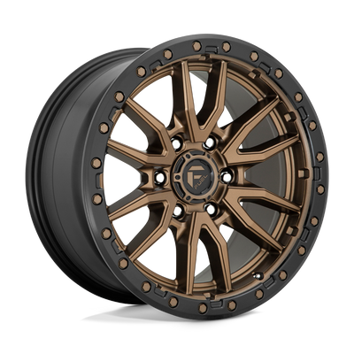 Fuel - D681 REBEL - Bronze - MATTE BRONZE BLACK BEAD RING - 18" x 9", 20 Offset, 5x150 (Bolt Pattern), 110.1mm HUB