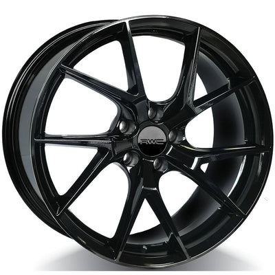 RWC - FO1012 / LFV1012 - Black - BLACK - 18" x 8", 40 Offset, 5x108 (Bolt Pattern), 63.4mm HUB